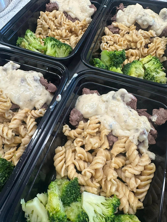 Garlic Steak Bites with Whole Wheat Pasta