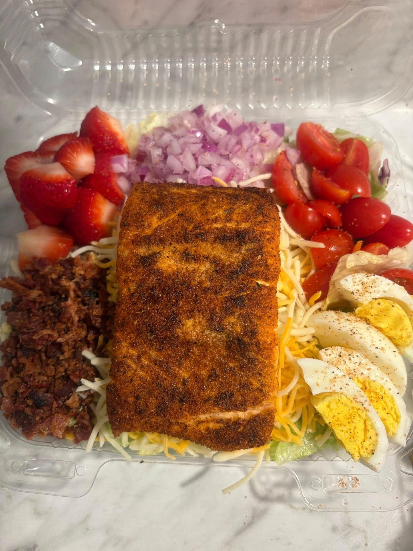 Flame-Grilled Salmon Salad