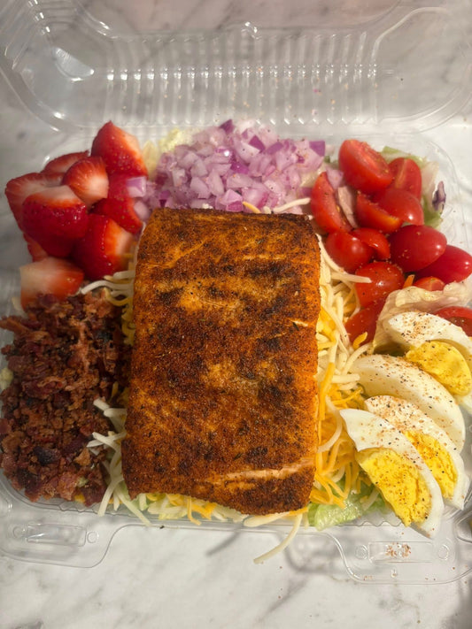 Flame-Grilled Salmon Salad